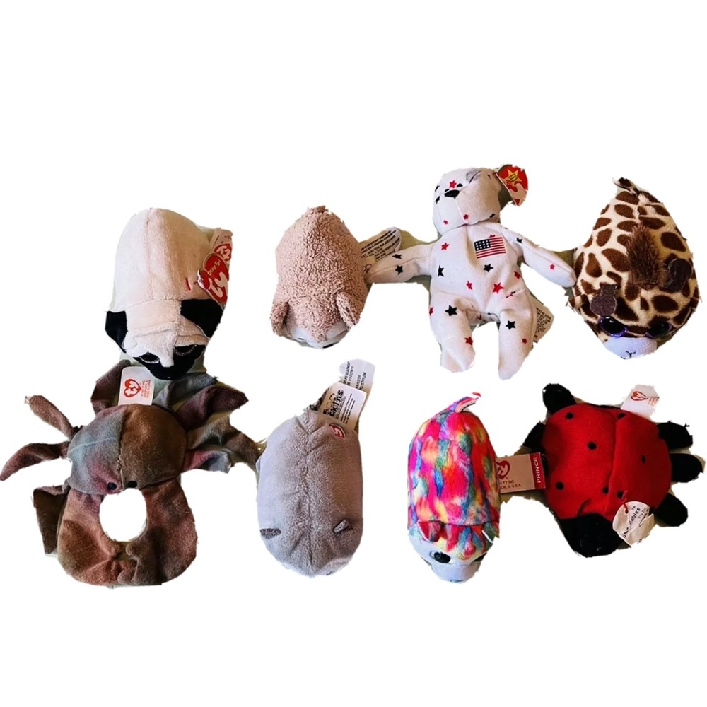 TY McDonald's Teeny Beanie Baby Glory Bear Tsum Tsum Stackins Vintage & New 8pcs